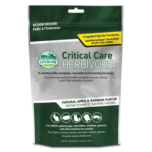 Critical Care Herbivore for Small Pets (Apple and Banana) 454 g Pouch