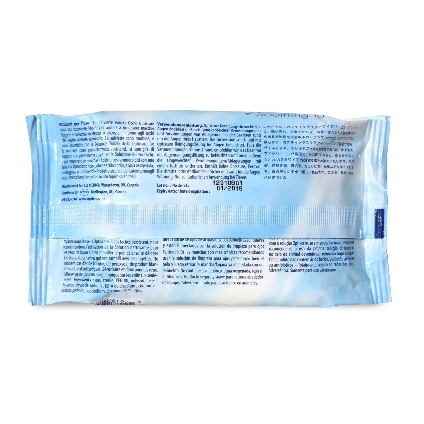 Optixcare Eye Cleaning Wipes for Cats Pack of 50 - additional product view 2