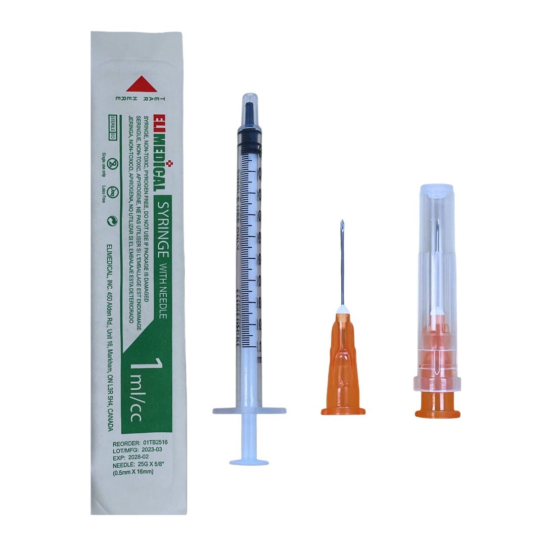Syringes 1 mL with LS Needle Softpack Box of 100 Syringes 25 g x 5 / 8 in - additional product view 2