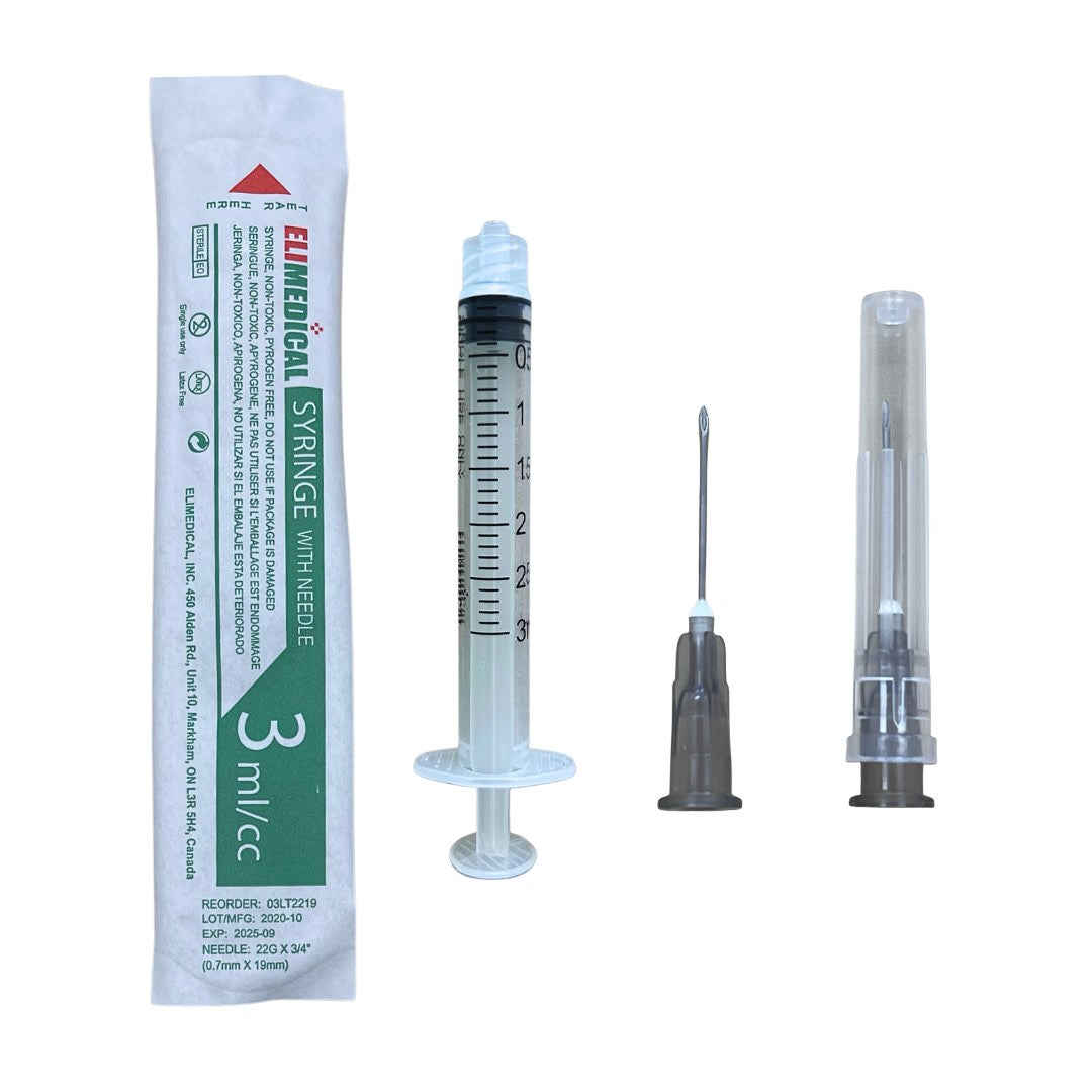 Syringes 3 mL with LL Needle Softpack Box of 100 Syringes 22 g x 3 / 4 in - additional product view 2