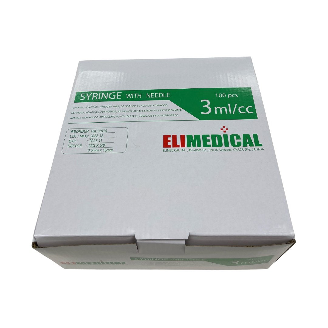 Syringes 3 mL with LL Needle Softpack - 3 mL x 25 g x 8 in - product image 1