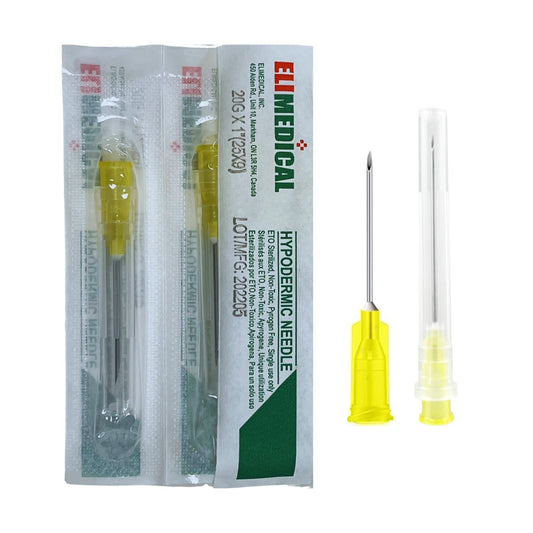 Hypodermic Needles Box of 100 Needles 20 g x 1 in