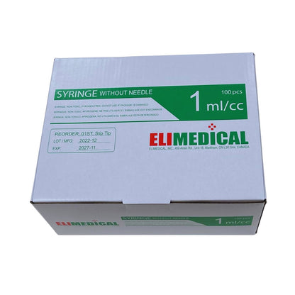 Syringes Graduated Pack of 100, 1 mL Luer Slip