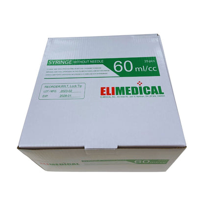 Syringes Graduated Pack of 25, 60 mL Luer Lock
