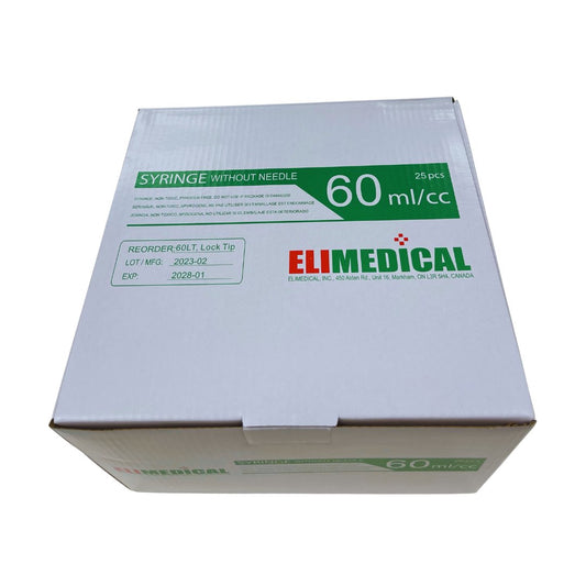 Syringes Graduated Pack of 25, 60 mL Luer Lock