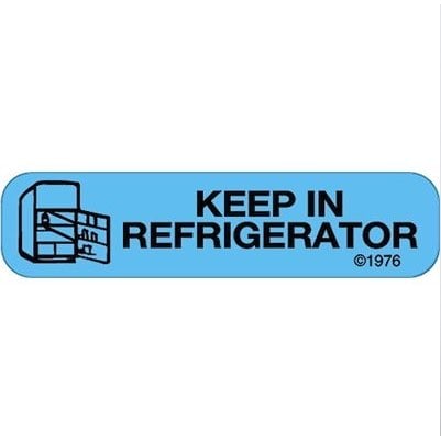 English Labels 2 X Pack of 500, Keep in Refrigerator, Pack of 2 Rolls