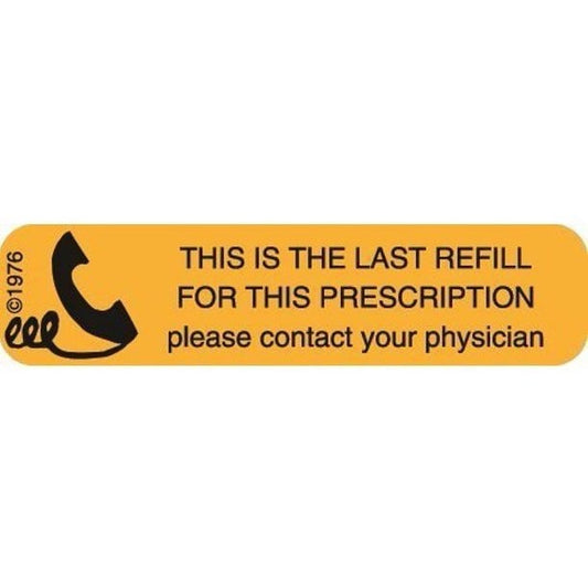English Labels 2 X Pack of 500, Last Refill, Pack of 2 Rolls