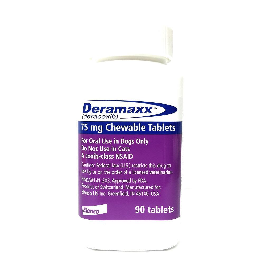 Deramaxx for Dogs 90 Chewable Tablets 75 mg