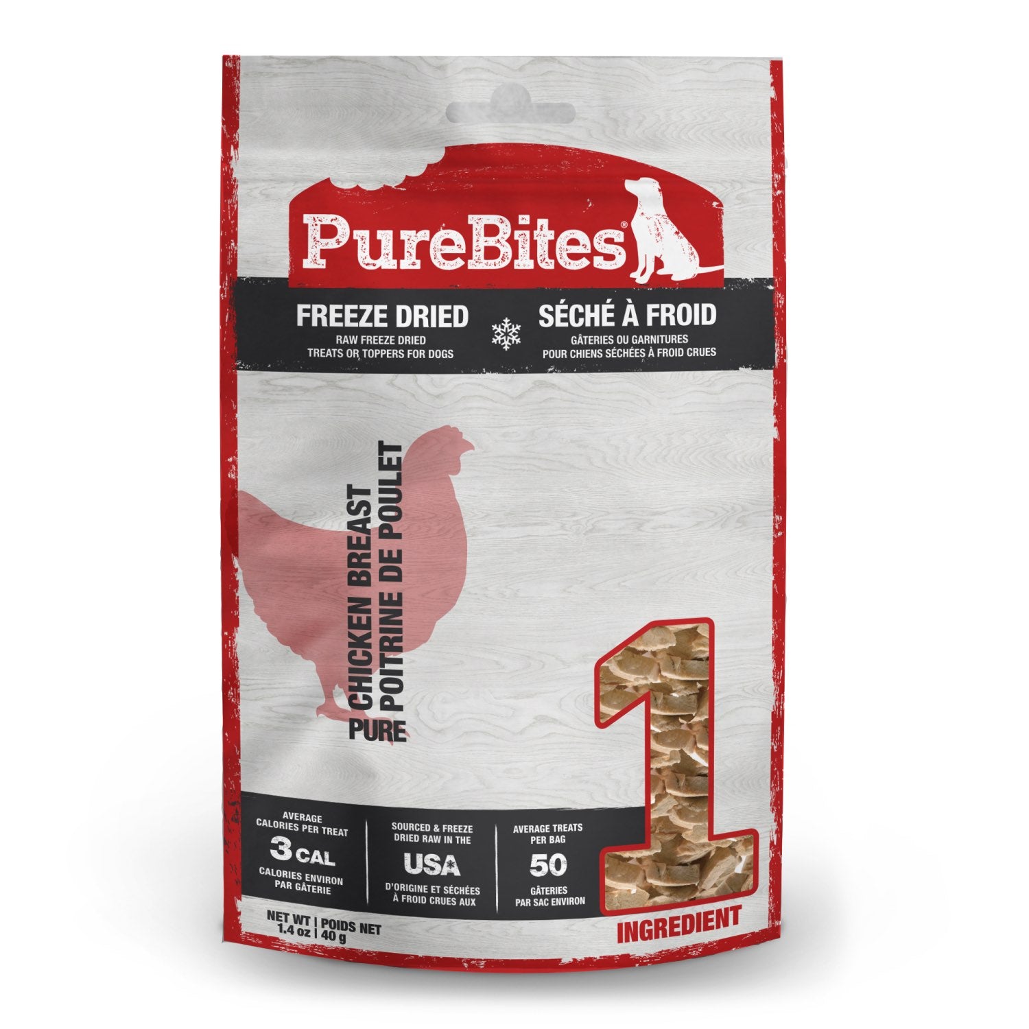 PureBites for Dogs (Chicken) 40 g Bag