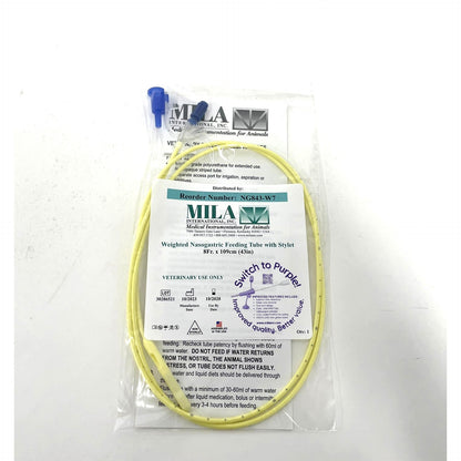 Nasogastric Feeding Tube with Stylet (Weighted) 1 Tube 8 Fr x 108 cm