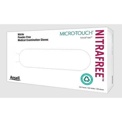 Micro - Touch NitraFree Nitrile Exam Gloves, Powder-Free, Non-Sterile, Pink (Box of 100)