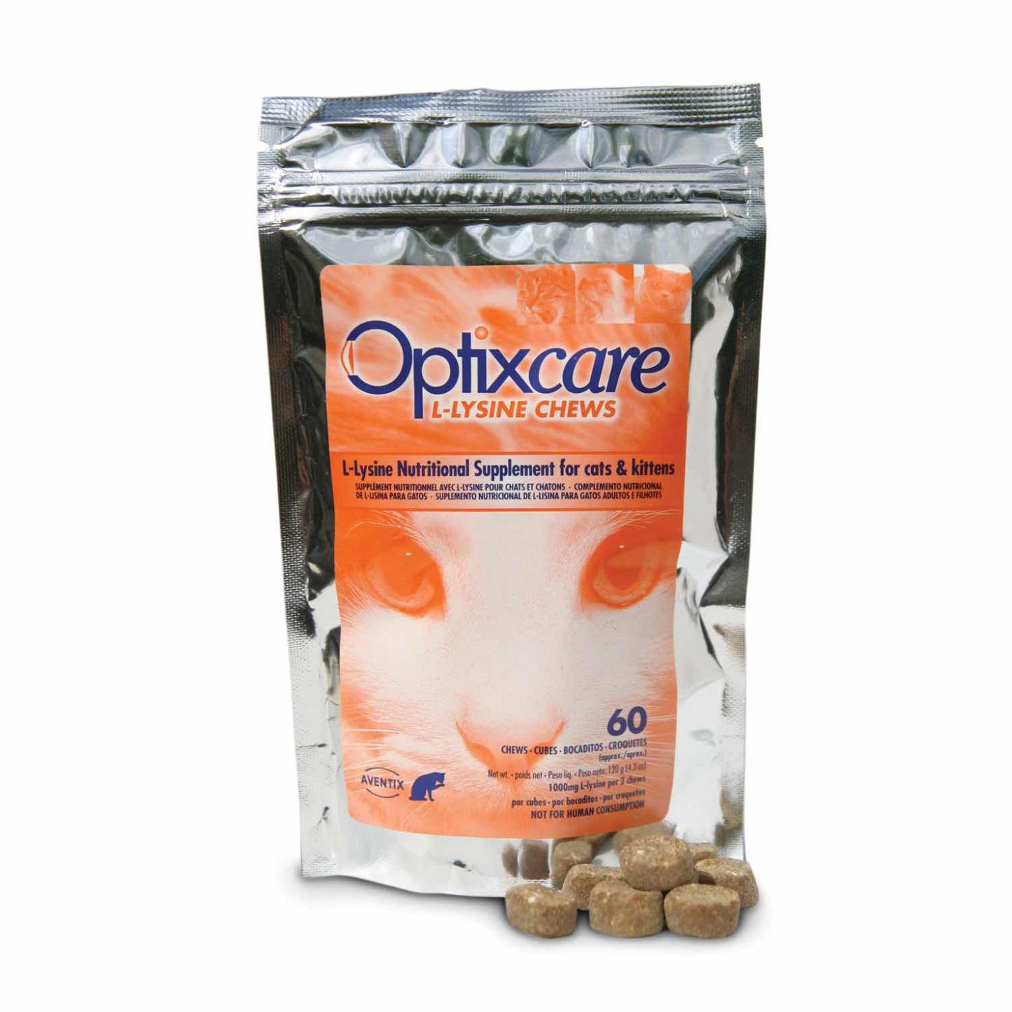 Optixcare L - Lysine for Cats 60 Soft Chews 500 mg