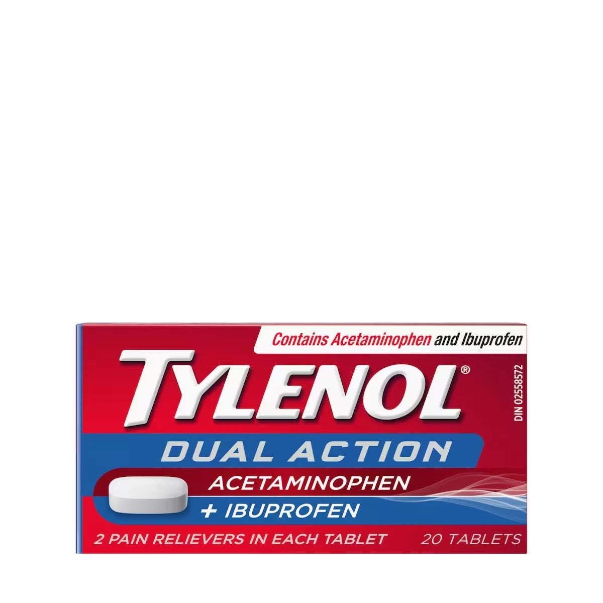 Tylenol Dual Action Pain Reliever Tablets - With Acetaminophen & Ibuprofen product image