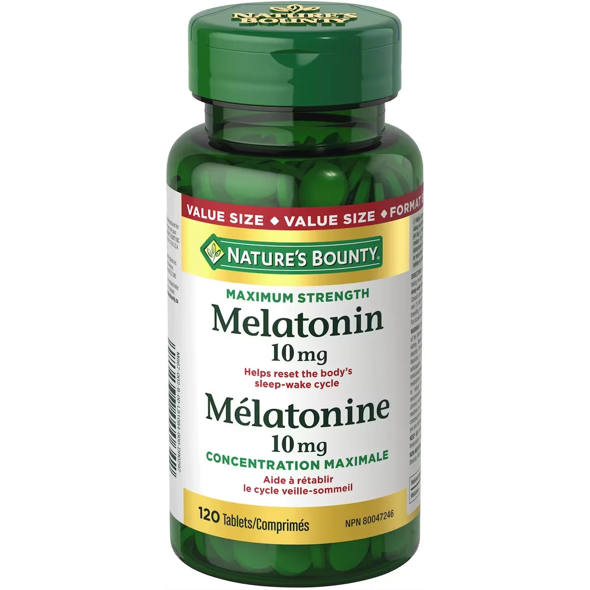 Natures Bounty Maximum Strength Melatonin 10 mg front package