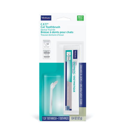 C.E.T.. Toothbrush and Toothpaste Kit for Cats (Chicken) 1 Kit