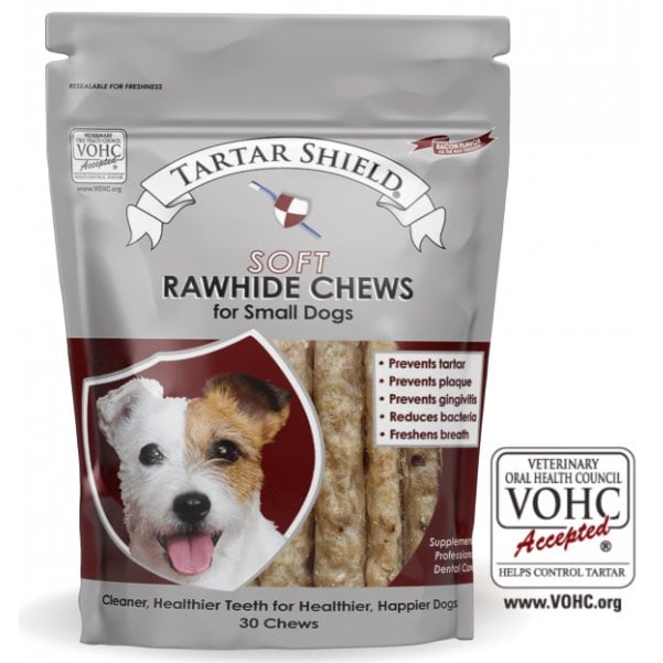 Rawhide Soft Chew for Small Dogs (Bacon) 30 Chew Strips