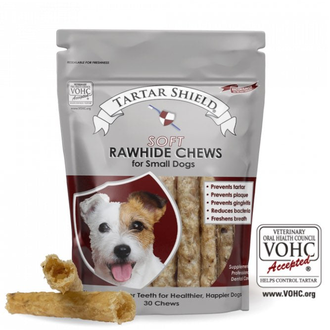 Rawhide Soft Chew for Small Dogs (Bacon) 30 Chew Strips - additional product view 2