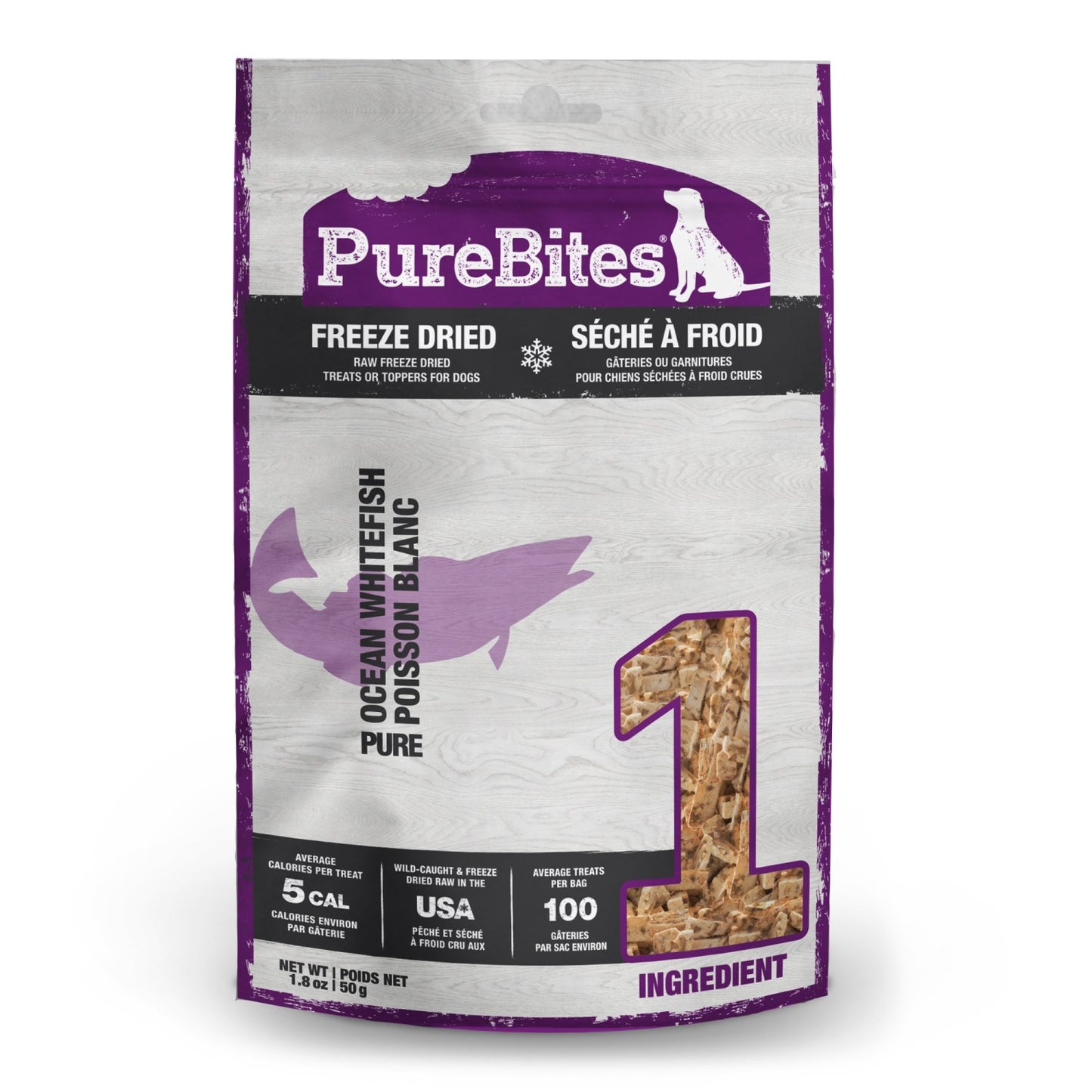 PureBites for Dogs (Whitefish) 50 g Bag