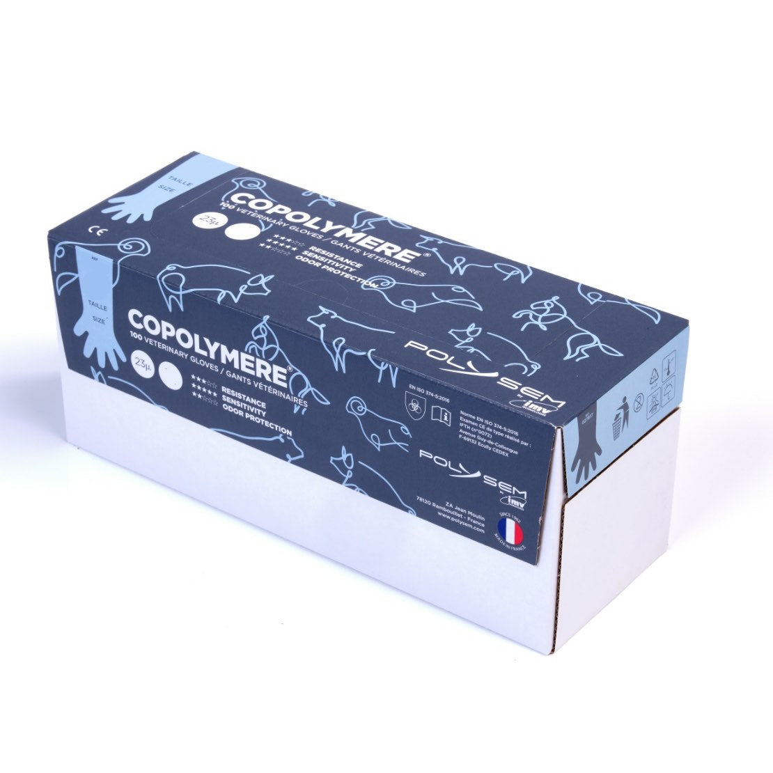 Veterinary Gloves Copolymere Box of 100 Gloves