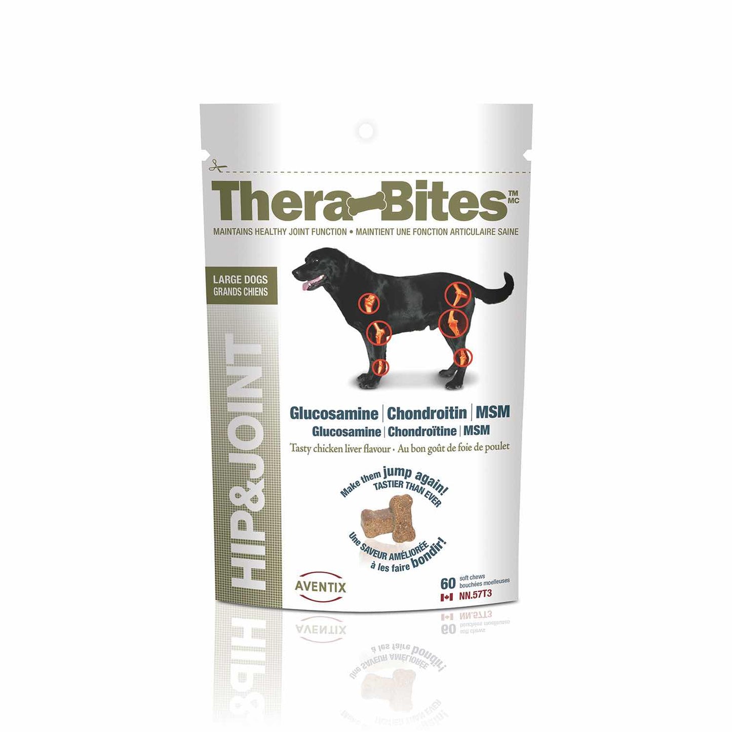 Thera - Bites Hip & Joint for Large Dogs (Chicken and Liver) 60 Soft Chews