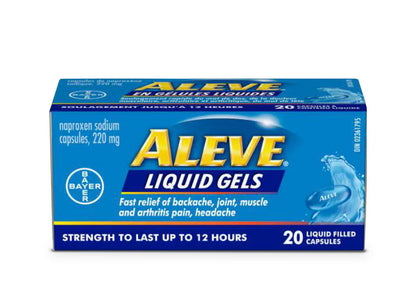 ALEVE Pain Relief, Naproxen 220mg, Liquid Gels