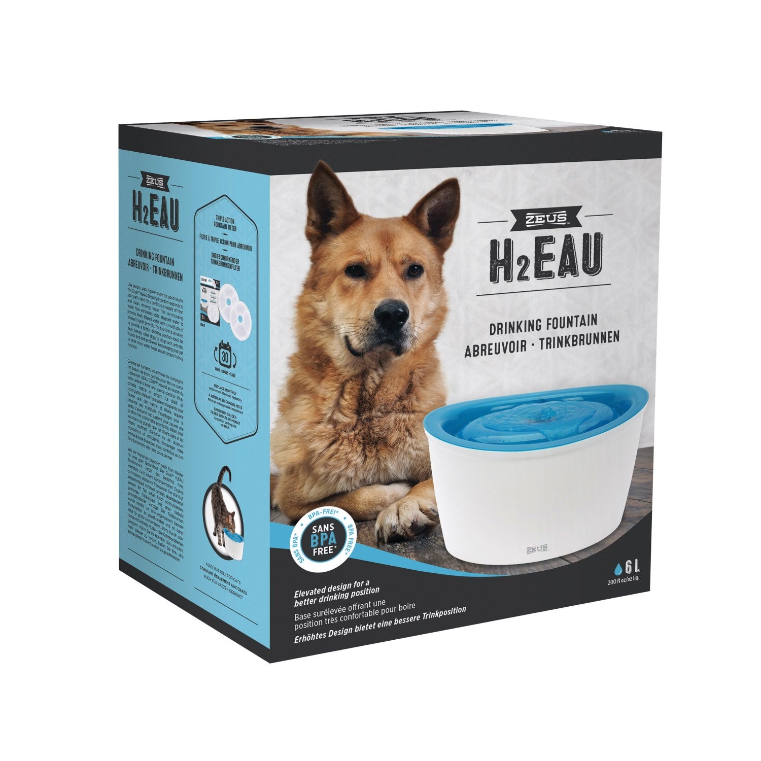 Cascade Fountain for Dogs (Blue) (6 L), 1 Unit - additional product view 2