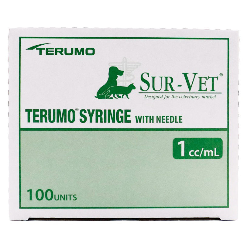 Sur - Vet 1 mL Syringe with LS Needle Box of 100 Syringes 25 g x 0.625 in