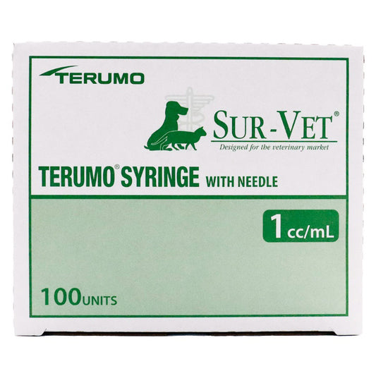 Sur - Vet 1 mL Syringe with LS Needle Box of 100 Syringes 25 g x 0.625 in