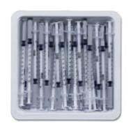 Allergy Syringe 0.5 mL Pack of 25 Syringes 27 g x 1 / 2 in