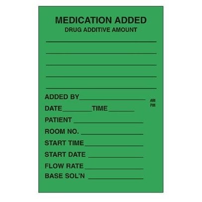 English Labels 2 X Pack of 500, Medication Added, Pack of 2 Rolls