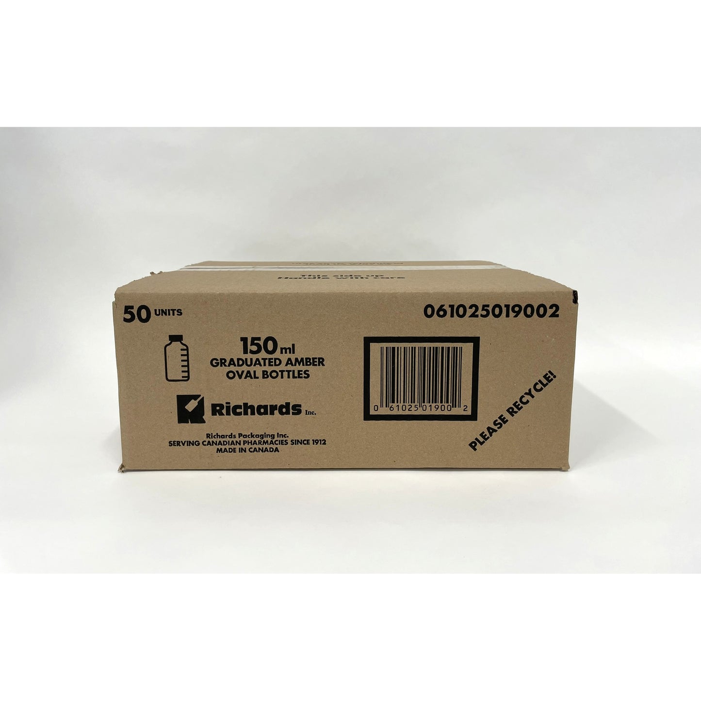 Bottle Amber Plastic Graduated with Regular Cap 150 mL Case of 50 Bottles - additional product view 5