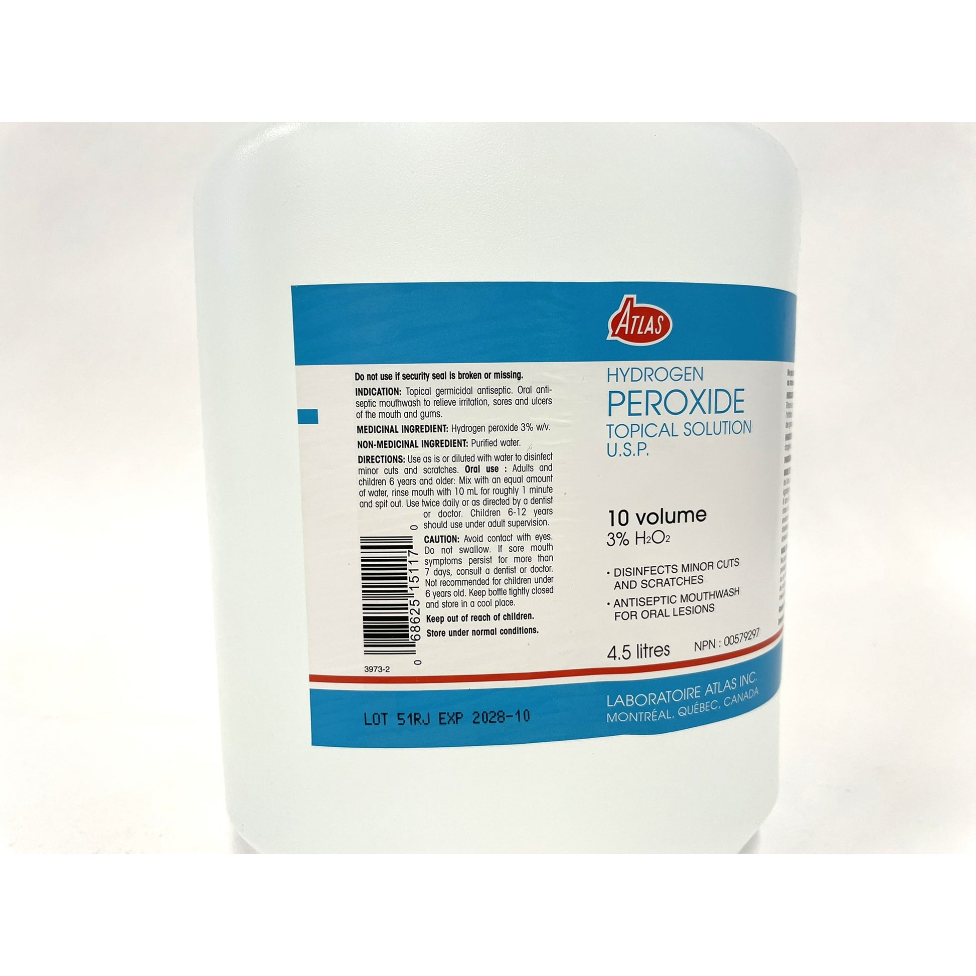 Hydrogen Peroxide for Farm Animals 4.5 L Bottle 3 % - additional product view 3