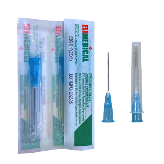 Hypodermic Needles Box of 100 Needles 23 g x 1 in