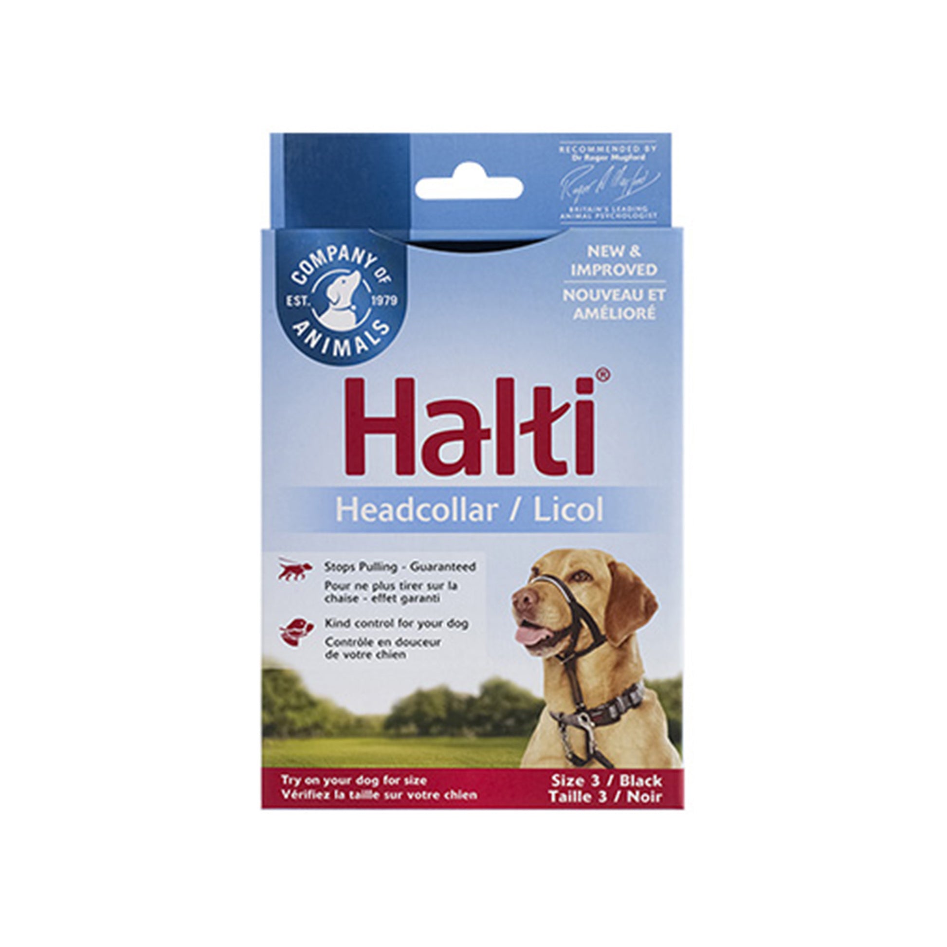 Headcollar for Dogs 1 Unit, Black, 3