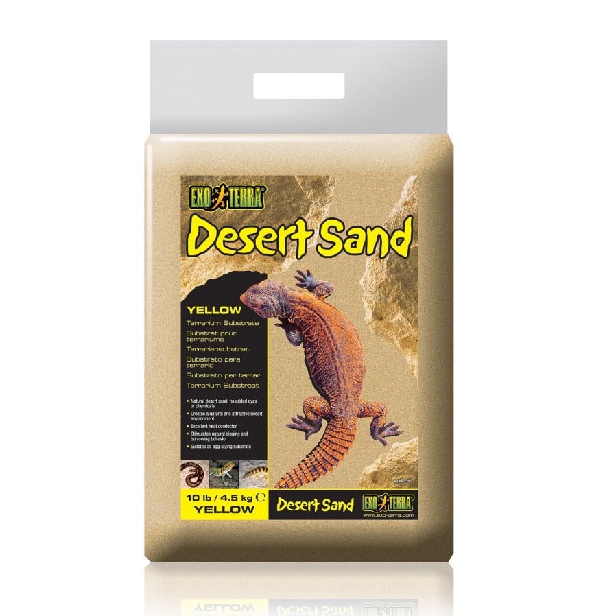 Desert Sand Substrate for Exotic Pets (Yellow) 4.5 kg Bag