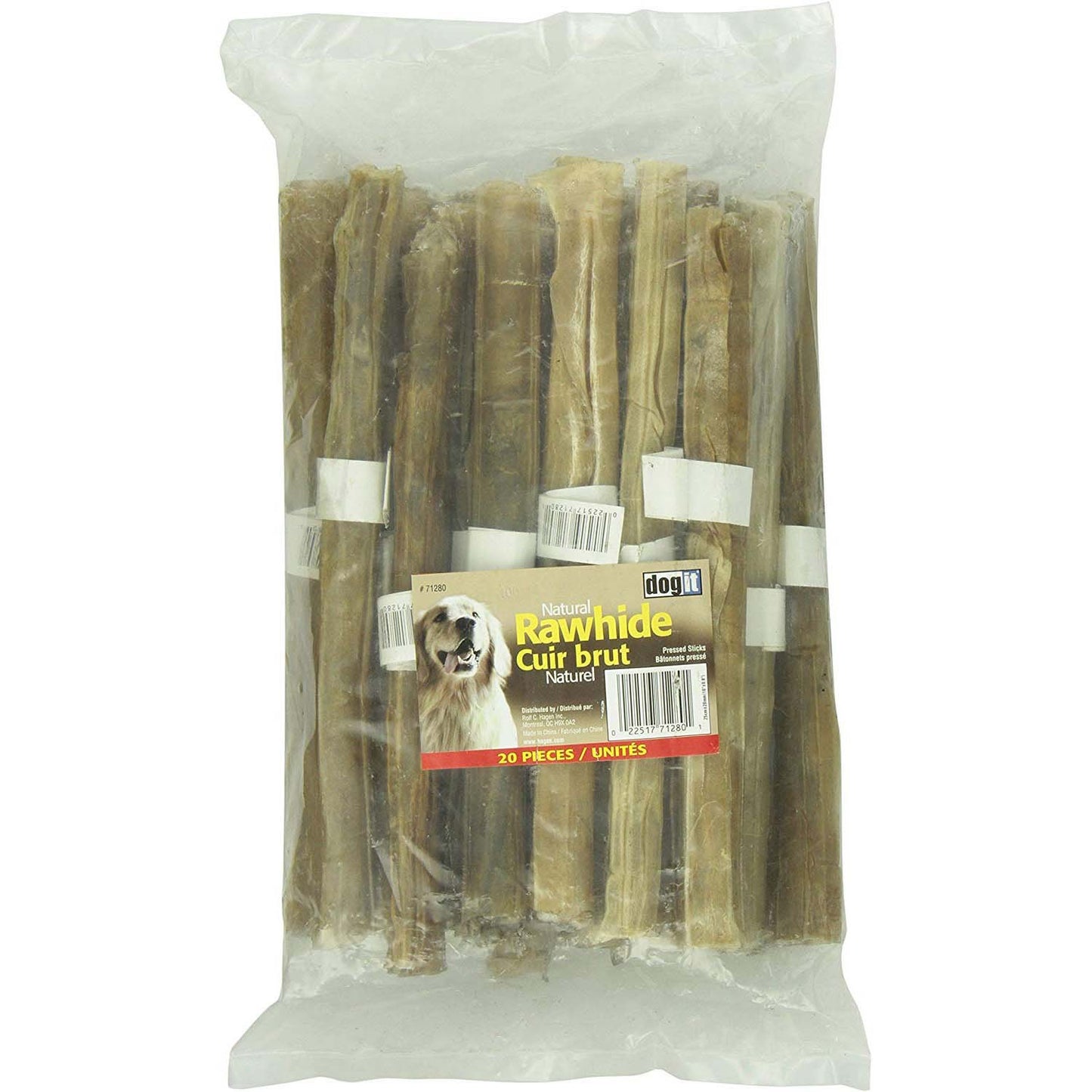 Rawhide Pressed Chew Sticks for Dogs 20 x 10 in - additional product view 2