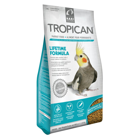 Tropican Lifetime Formula Small Parrot Food for Birds (Original) 1.8 lb g Bag