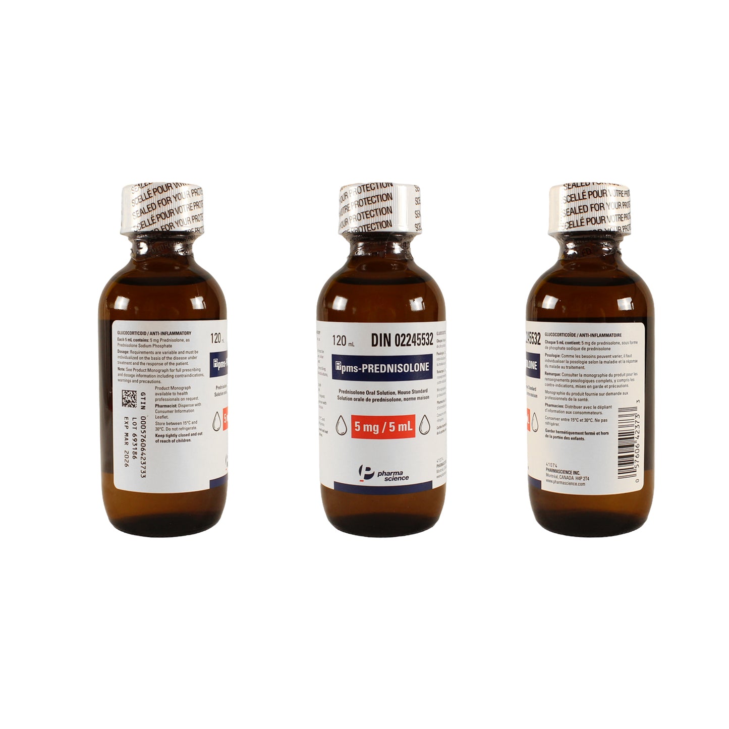 Pms - Prednisolone Solution 1 Bottle of 120 mL