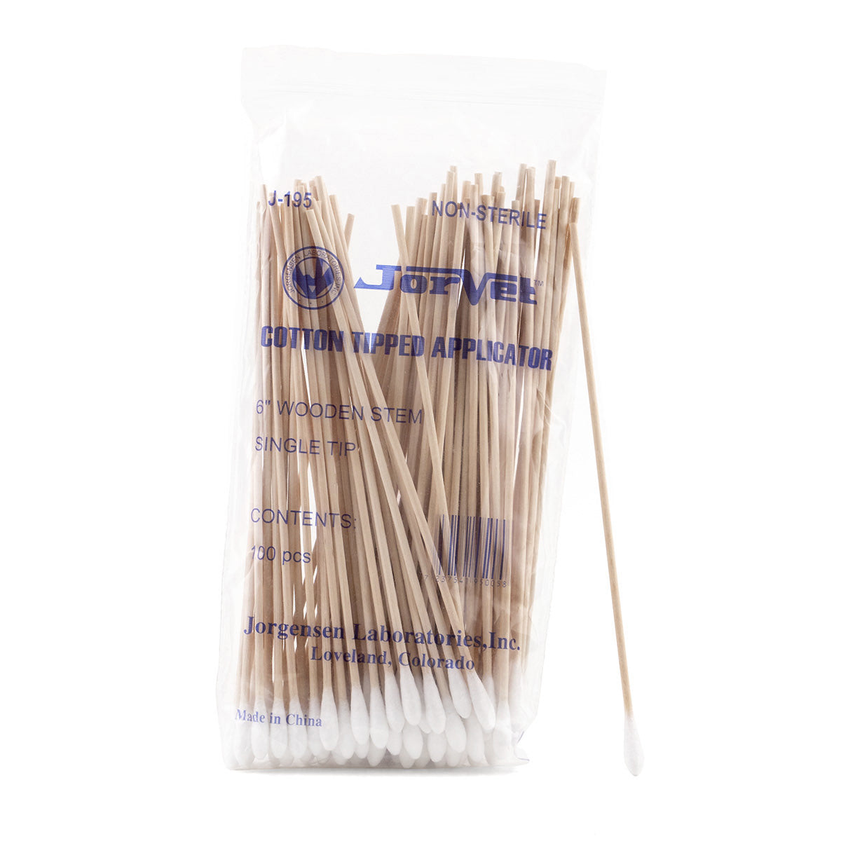Applicators (6 in) Pack of 100 Units Cotton