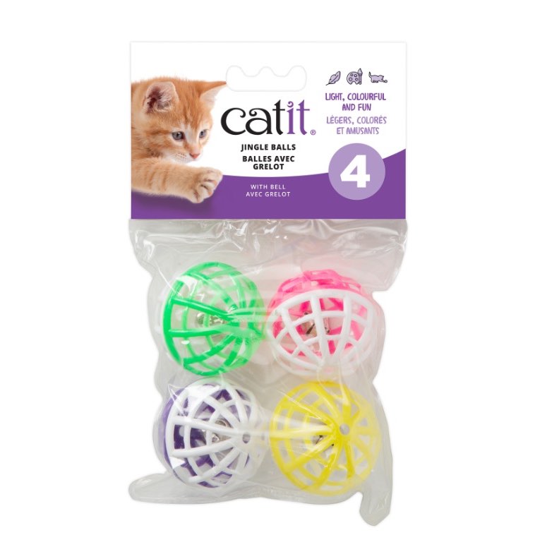 Krazy Rollers Jingle Balls for Cats Pack of 4