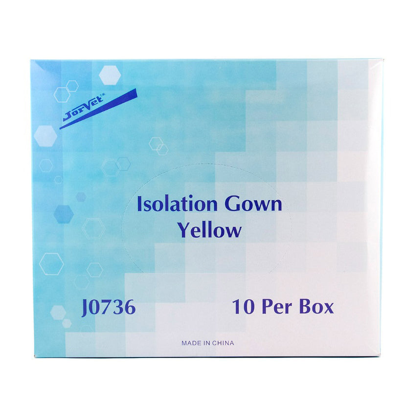 Isolation Gown (Yellow) Pack of 10