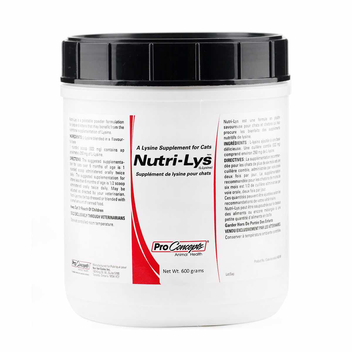 Nutri - Lys Lysine Supplement for Cats (Original) 600 g Jar
