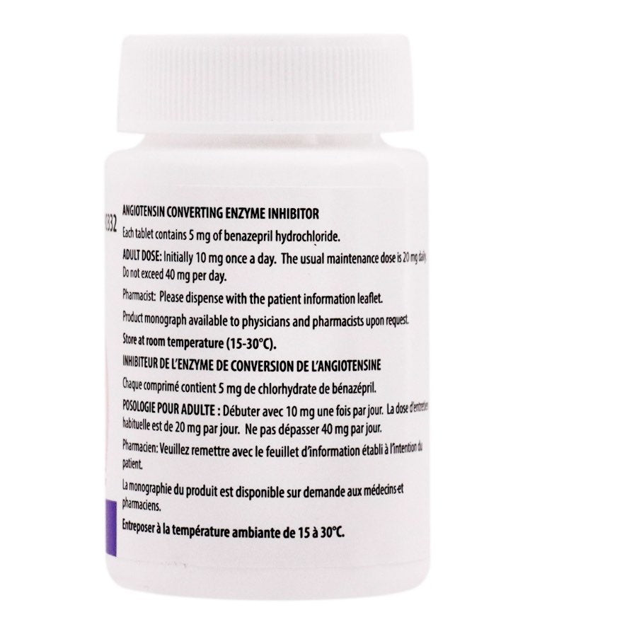 Benazepril Tablet Bottle of 100 Tablets