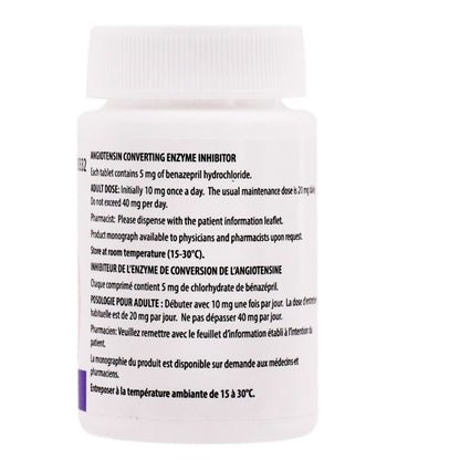 Benazepril Tablet Bottle of 100 Tablets