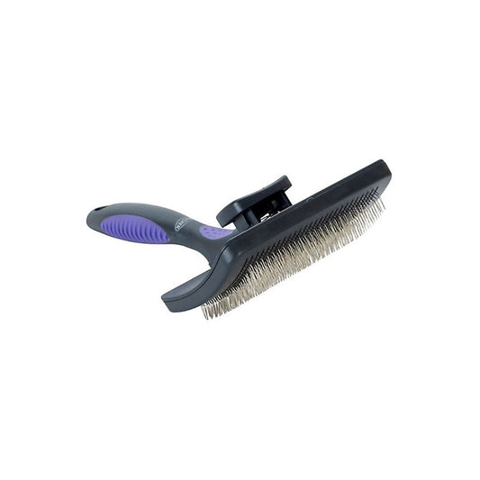 Self - Cleaning Slicker Brush Soft Pins for Cats (Purple) 1 Brush
