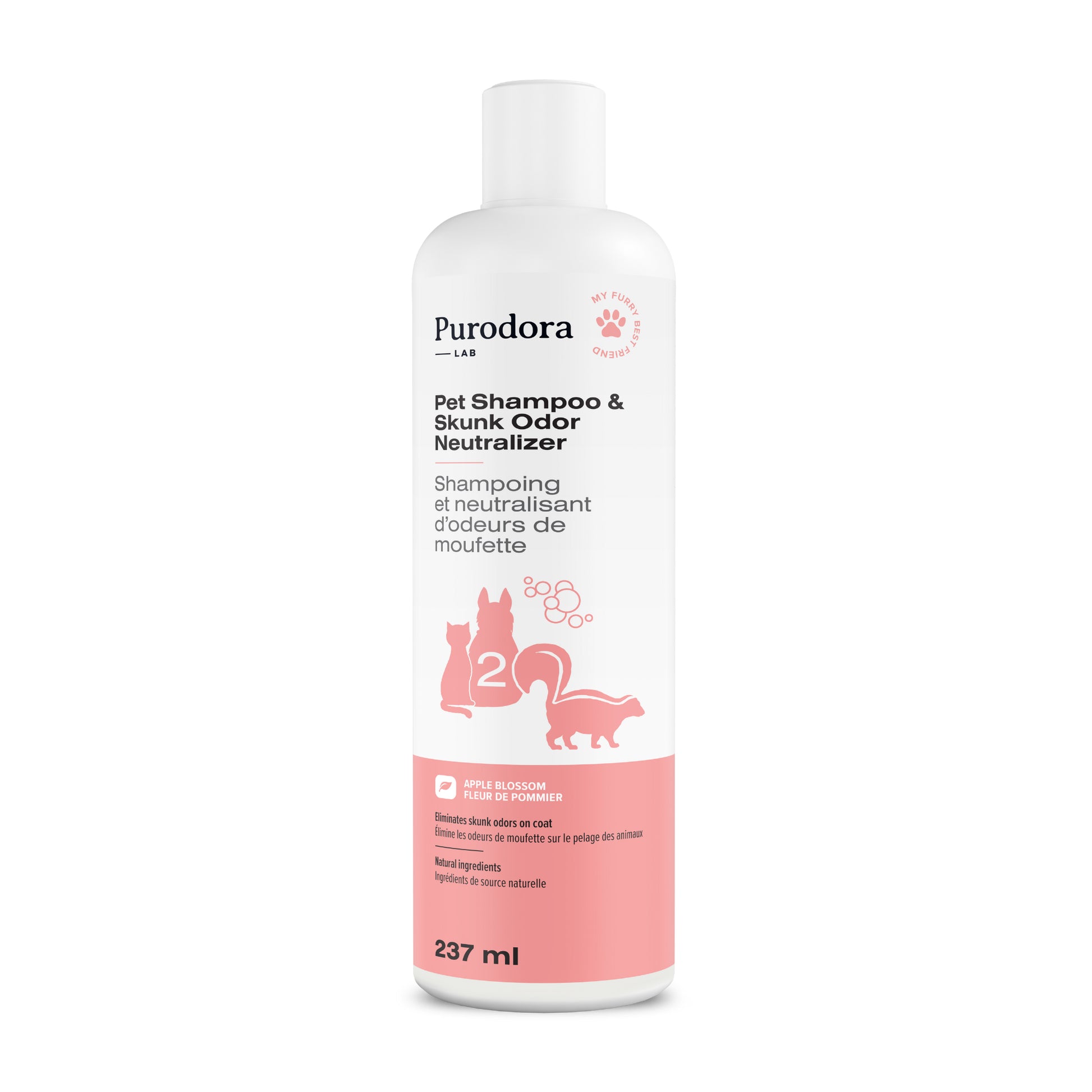 Pet Shampoo & Skunk Odor Neutralizer for Cats 237 mL Bottle