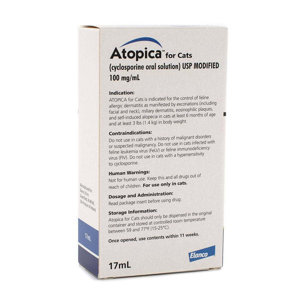 Atopica for Cats 17 mL 100 mg / mL