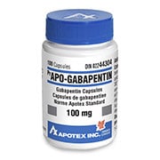 Apo - Gabapentin Capsule Bottle of 100 Capsules