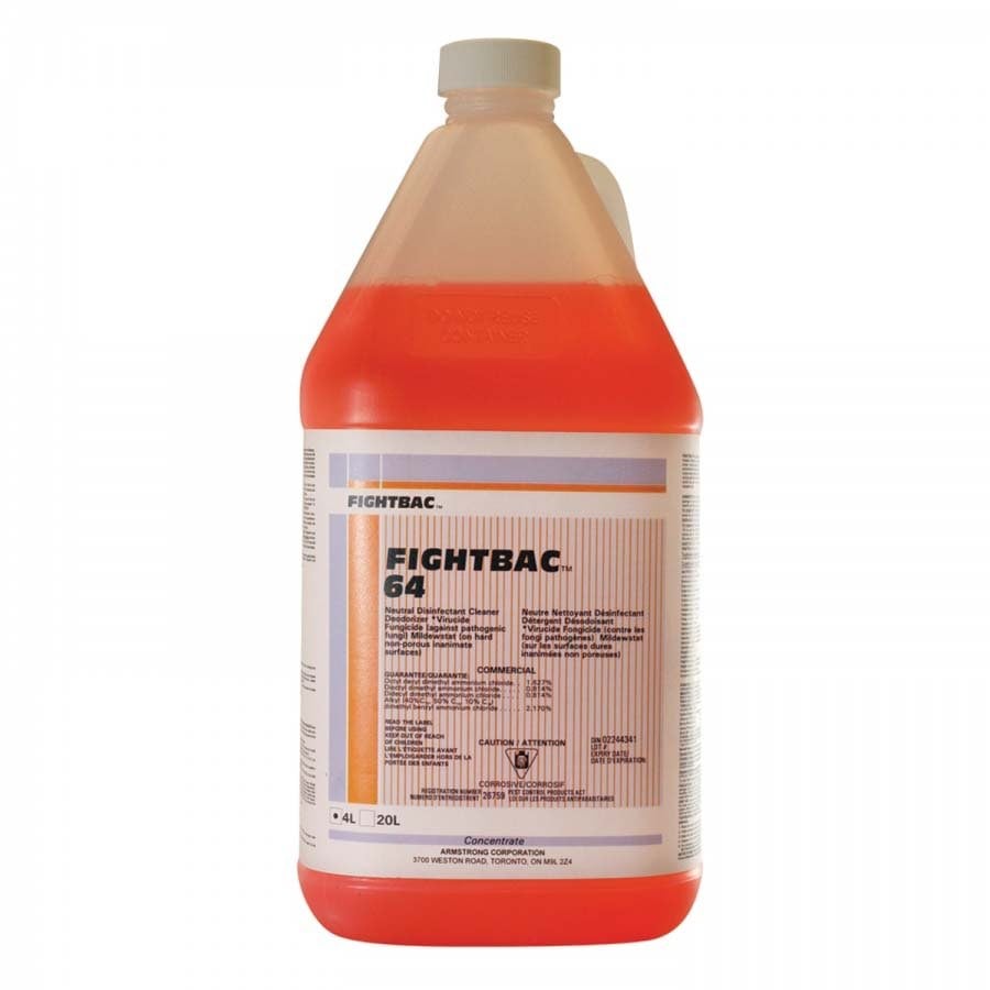Fightback 64 Neutral Disinfectant Cleaner 4 L Bottle