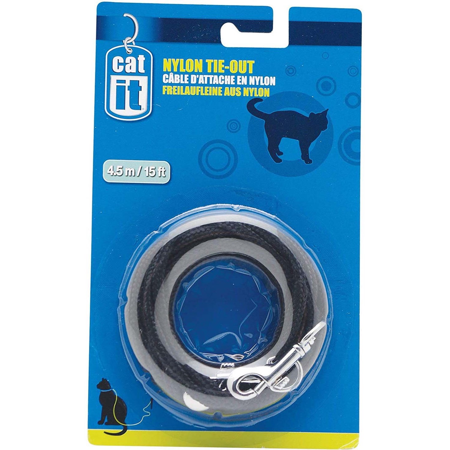 Nylon Tie - Out for Cats 4.5 m 1 Cable - additional product view 2